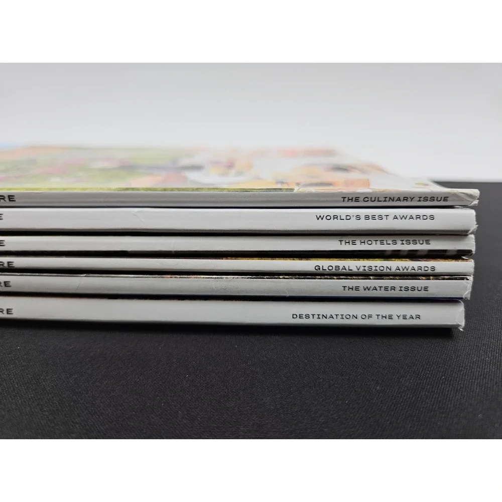 Lot of‎ 6 Travel Leisure Magazine 2023-2024 Culinary World Best Hotels Water
